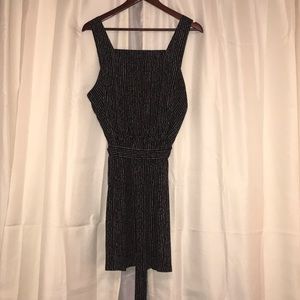NWOT Black with white pin stripe dress